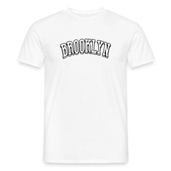 Chemise Brooklyn - T-shirt homme - blanc - Devant - AI Model Male 178 dark (178cm)