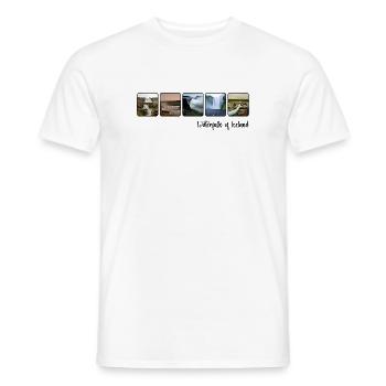 Waterfalls of Iceland - Männer T-Shirt - Weiß - Vorne - AI Model Male 178 dark (178cm)