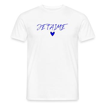 VALENTINSTAG. Junggesellinnenabschied. ICH LIEBE DICH. ICH LIEBE DICH. LIEBE - Männer T-Shirt - Weiß - Vorne - AI Model Male 178 dark (178cm)
