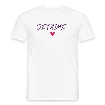 LIEBE. PAAR. GERADE VERHEIRATET. Junggesellinnenabschied. VALENTINSTAG. - Männer T-Shirt - Weiß - Vorne - AI Model Male 178 dark (178cm)