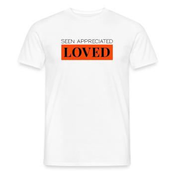 Lakes Appreciated Loved Two-Tone - Men's T-Shirt - white - Front - AI Model Male 178 dark (178cm)