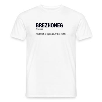 BREZHONEG Bretagne Bretagne - T-shirt homme - blanc - Devant - AI Model Male 178 dark (178cm)