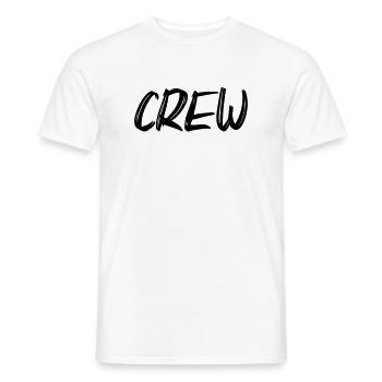 crew - Men's T-Shirt - white - Front - AI Model Male 178 dark (178cm)