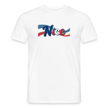Le stand de glaces à Nizzaq - T-shirt homme - blanc - Devant - AI Model Male 178 dark (178cm)