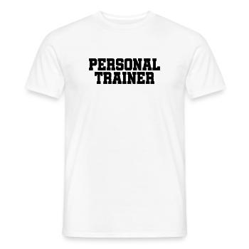 Personal Trainer - Training - Sport - Fitness - Männer T-Shirt - Weiß - Vorne - AI Model Male 178 dark (178cm)