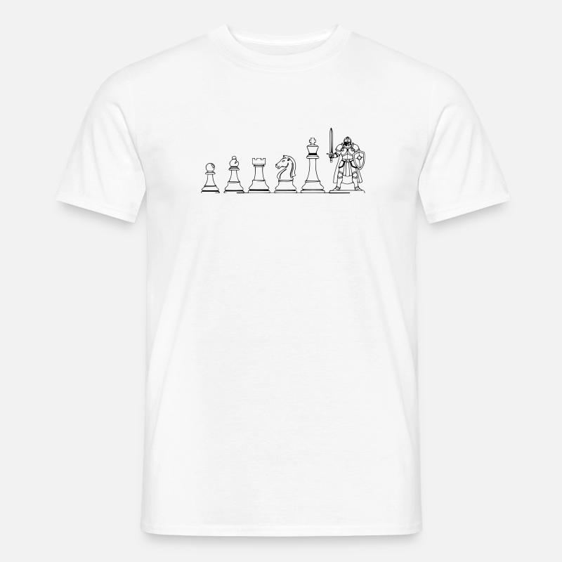 Spielfigur Brettspiel Evolution: Lustiges Design - Männer T-Shirt - Weiß