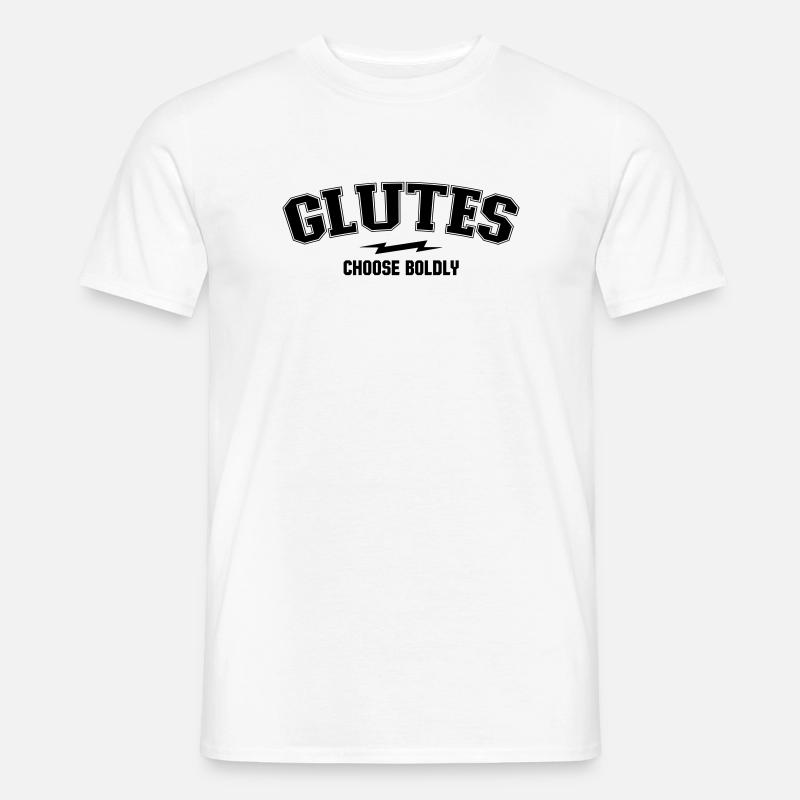 Varsity Arch – Gesäßabteilung - Männer T-Shirt - Weiß