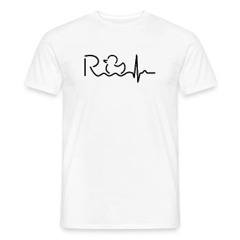 Enfin, pension - retraite - retraite - T-shirt homme - blanc - Devant - AI Model Male 178 dark (178cm)