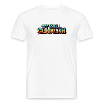 Offiziell Glücklich Version 2 - Männer T-Shirt - Weiß - Vorne - AI Model Male 178 dark (178cm)