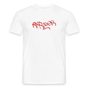 The World's Most Beautiful Day on Graffiti T-Shirt - Men's T-Shirt - white - Front - AI Model Male 178 dark (178cm)