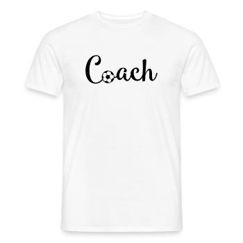 Football Coach - Men's T-Shirt - white - Front - AI Model Male 178 dark (178cm)