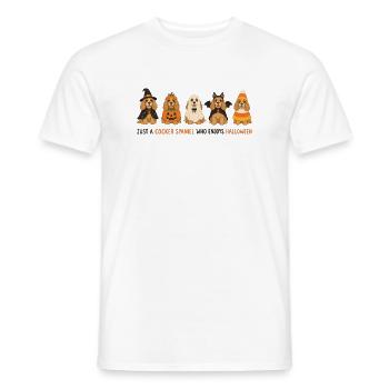 Cocker Spaniel Halloween-Crew - Männer T-Shirt - Weiß - Vorne - AI Model Male 178 dark (178cm)
