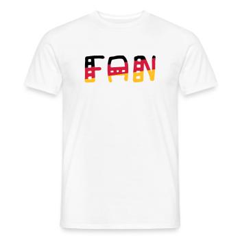 FAN - Shirt Germany - Men's T-Shirt - white - Front - AI Model Male 178 dark (178cm)