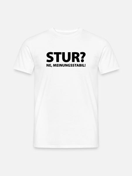 Stubbornness? Ne, opinion stable! - Men's T-Shirt - white