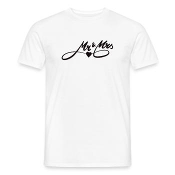 Romantisches Liebesdesign mit Herzmotiv - Männer T-Shirt - Weiß - Vorne - AI Model Male 178 dark (178cm)