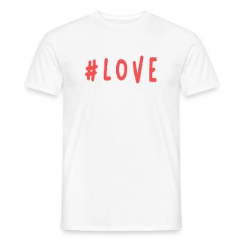 JUST MARRIED. ES LEBE DIE EHE. VALENTINSTAG - Männer T-Shirt - Weiß - Vorne - AI Model Male 178 dark (178cm)