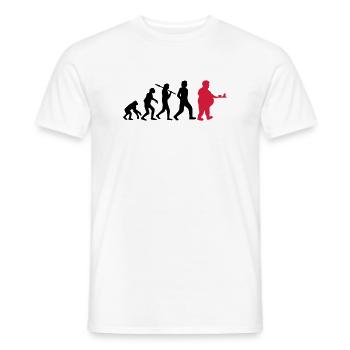 Fast Food Evolution - Men's T-Shirt - white - Front - AI Model Male 178 dark (178cm)