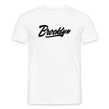 Chemise Brooklyn - T-shirt homme - blanc - Devant - AI Model Male 178 dark (178cm)