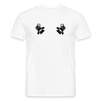 Spots lumineux - T-shirt homme - blanc - Devant - AI Model Male 178 dark (178cm)