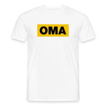 Oma - Männer T-Shirt - Weiß - Vorne - AI Model Male 178 dark (178cm)