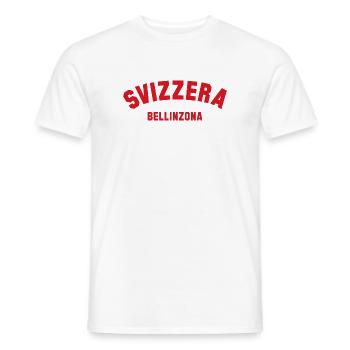 BELLINZONA Svizzera Switzerland Schweiz - Men's T-Shirt - white - Front - AI Model Male 178 dark (178cm)