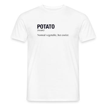 POTATO Kartoffel - Männer T-Shirt - Weiß - Vorne - AI Model Male 178 dark (178cm)