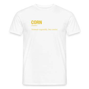 CORN - Men's T-Shirt - white - Front - AI Model Male 178 dark (178cm)