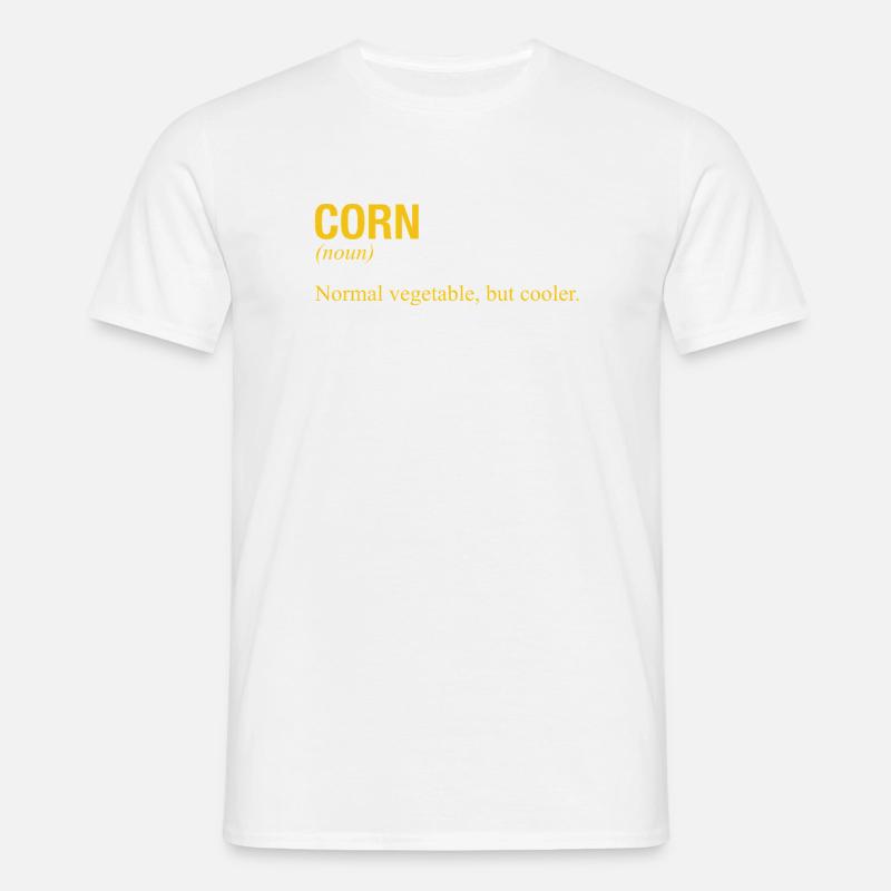 CORN - Männer T-Shirt - Weiß