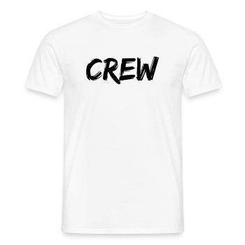 crew - Men's T-Shirt - white - Front - AI Model Male 178 dark (178cm)