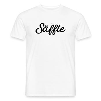 Säffle noir - T-shirt homme - blanc - Devant - AI Model Male 178 dark (178cm)