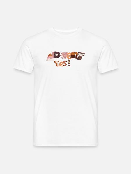 Advent Letters Made of Sugar - Men's T-Shirt - white