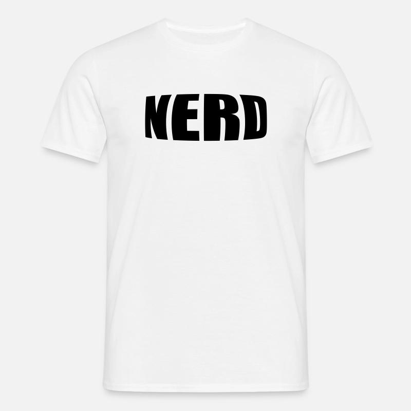 NERD - Männer T-Shirt - Weiß