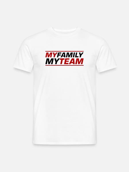 Mon équipe familiale dit - T-shirt homme - blanc