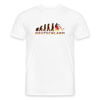 Cycling, Cycleball, Indoor Cycling, Evolution - Men's T-Shirt - white - Front - AI Model Male 178 dark (178cm)