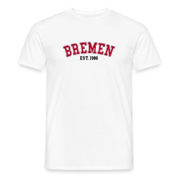 Brême Fondée en 1986 - T-shirt homme - blanc - Devant - AI Model Male 178 dark (178cm)