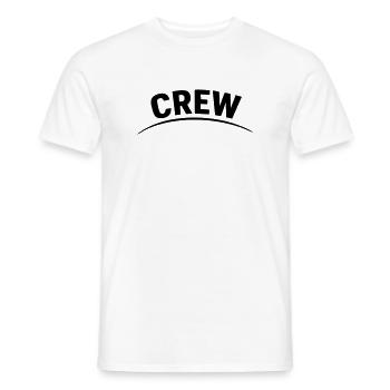 crew - Men's T-Shirt - white - Front - AI Model Male 178 dark (178cm)