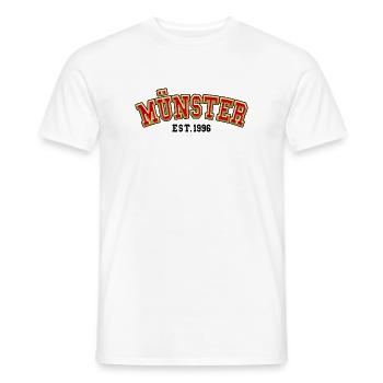 Münster Fondée en 1996 - T-shirt homme - blanc - Devant - AI Model Male 178 dark (178cm)