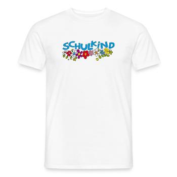 Schulkind  - Männer T-Shirt - Weiß - Vorne - AI Model Male 178 dark (178cm)