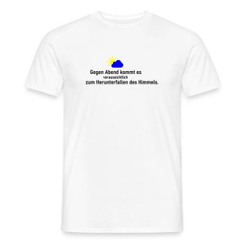 Himmel runter - Männer T-Shirt - Weiß - Vorne - AI Model Male 178 dark (178cm)