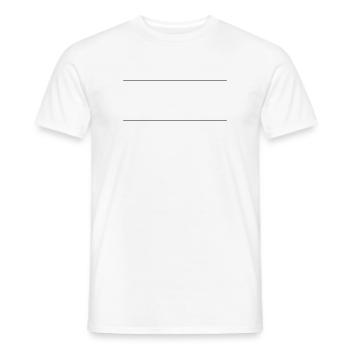 Line Strokes - Men's T-Shirt - white - Front - AI Model Male 178 dark (178cm)