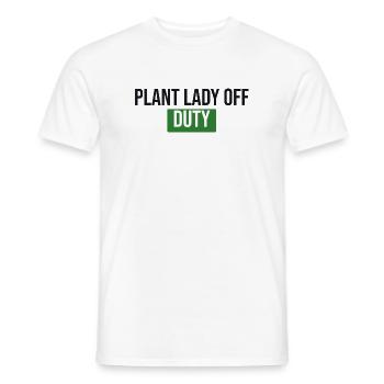 Plant Lady Off Duty - Plants Gift - Men's T-Shirt - white - Front - AI Model Male 178 dark (178cm)