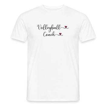 entraîneur de volley-ball - T-shirt homme - blanc - Devant - AI Model Male 178 dark (178cm)