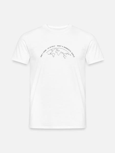 What a wonderful - Männer T-Shirt - Weiß