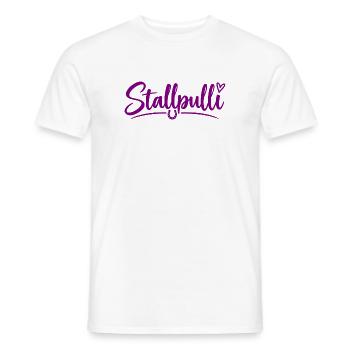 Stallpulli - Pferd - Reiterin - Stall - Pullover - Männer T-Shirt - Weiß - Vorne - AI Model Male 178 dark (178cm)