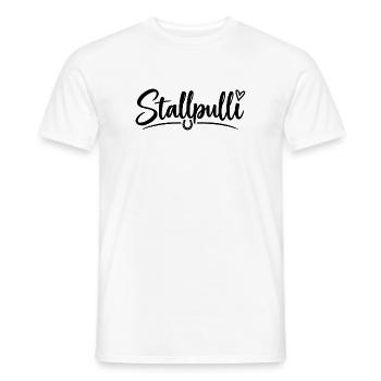 Stallpulli - Pferd - Reiterin - Stall - Pullover - Männer T-Shirt - Weiß - Vorne - AI Model Male 178 dark (178cm)