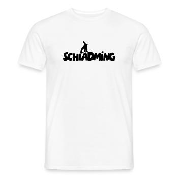 Schladming Snowboard Snowboarder - Männer T-Shirt - Weiß - Vorne - AI Model Male 178 dark (178cm)