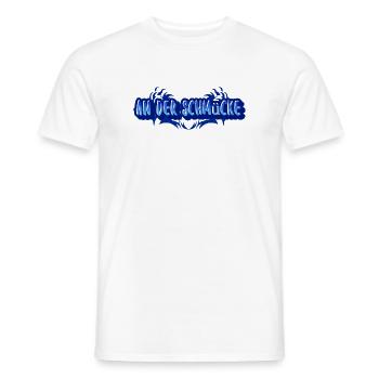 Aufdruck An der Schmücke - Männer T-Shirt - Weiß - Vorne - AI Model Male 178 dark (178cm)