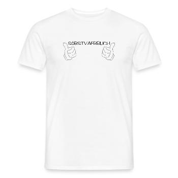 söbstvafreilich - of course, dialect - Men's T-Shirt - white - Front - AI Model Male 178 dark (178cm)