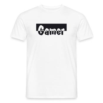 Gamer - Männer T-Shirt - Weiß - Vorne - AI Model Male 178 dark (178cm)