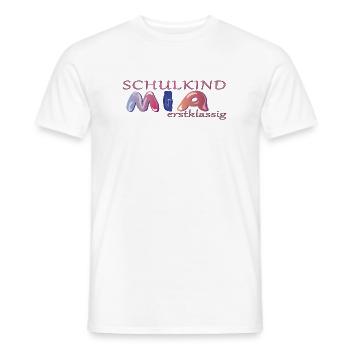 Schulkind Mia Schule - Männer T-Shirt - Weiß - Vorne - AI Model Male 178 dark (178cm)